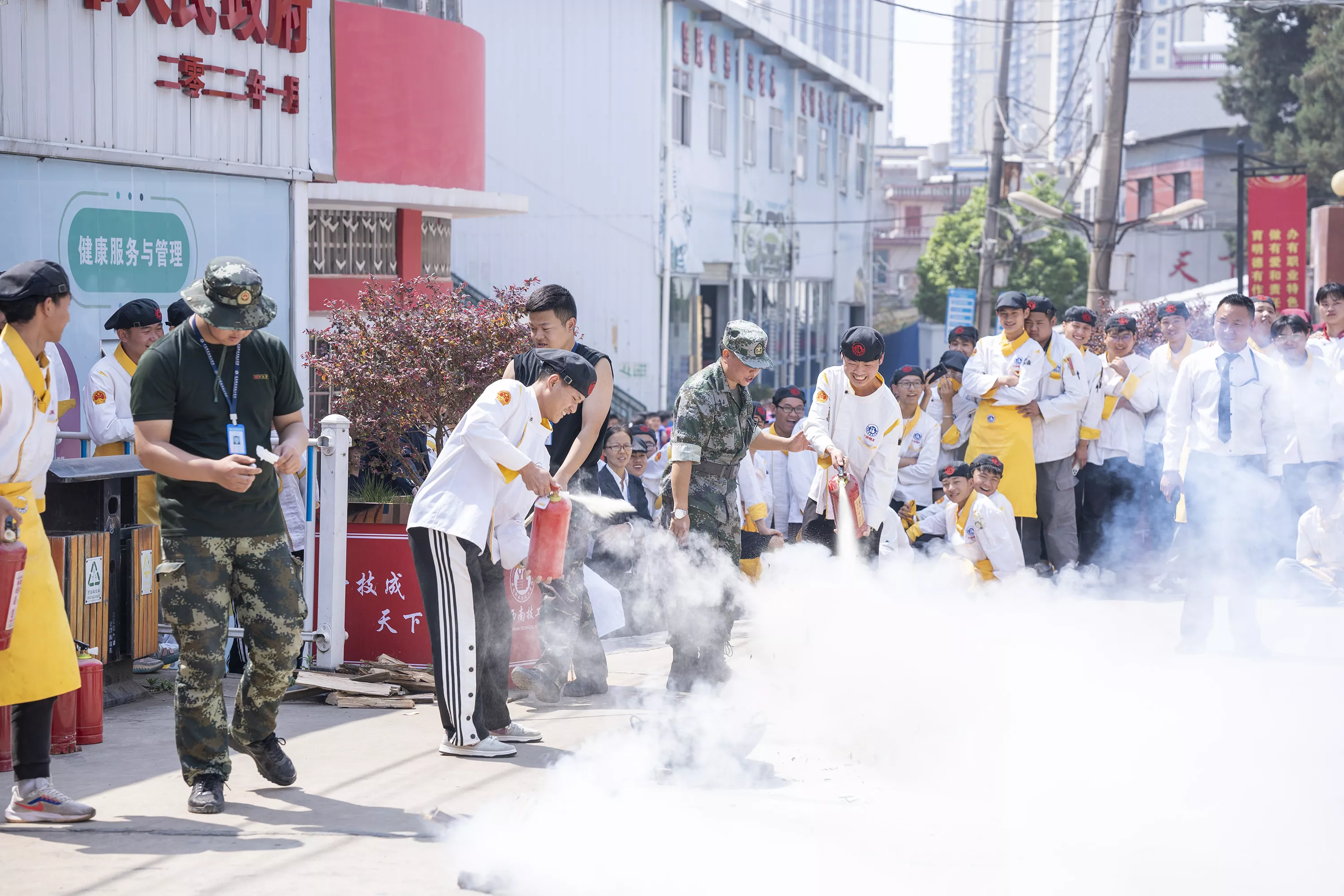 地震消防演习